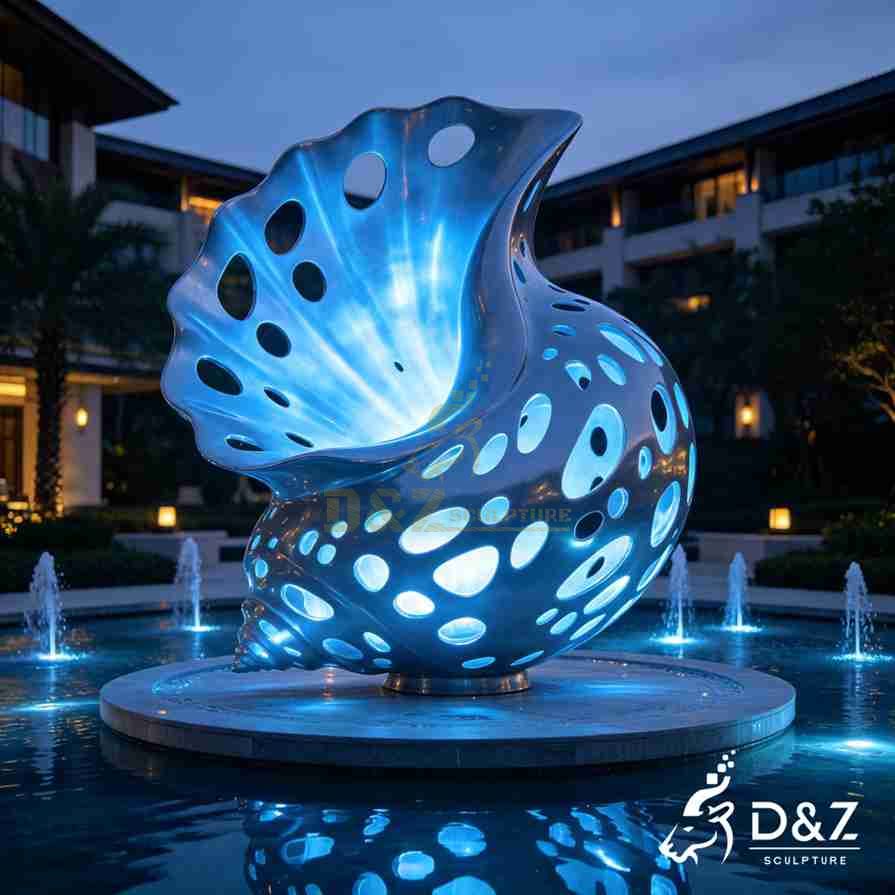 Metal Conch Sculpture 4 Metal Conch Sculpture 4