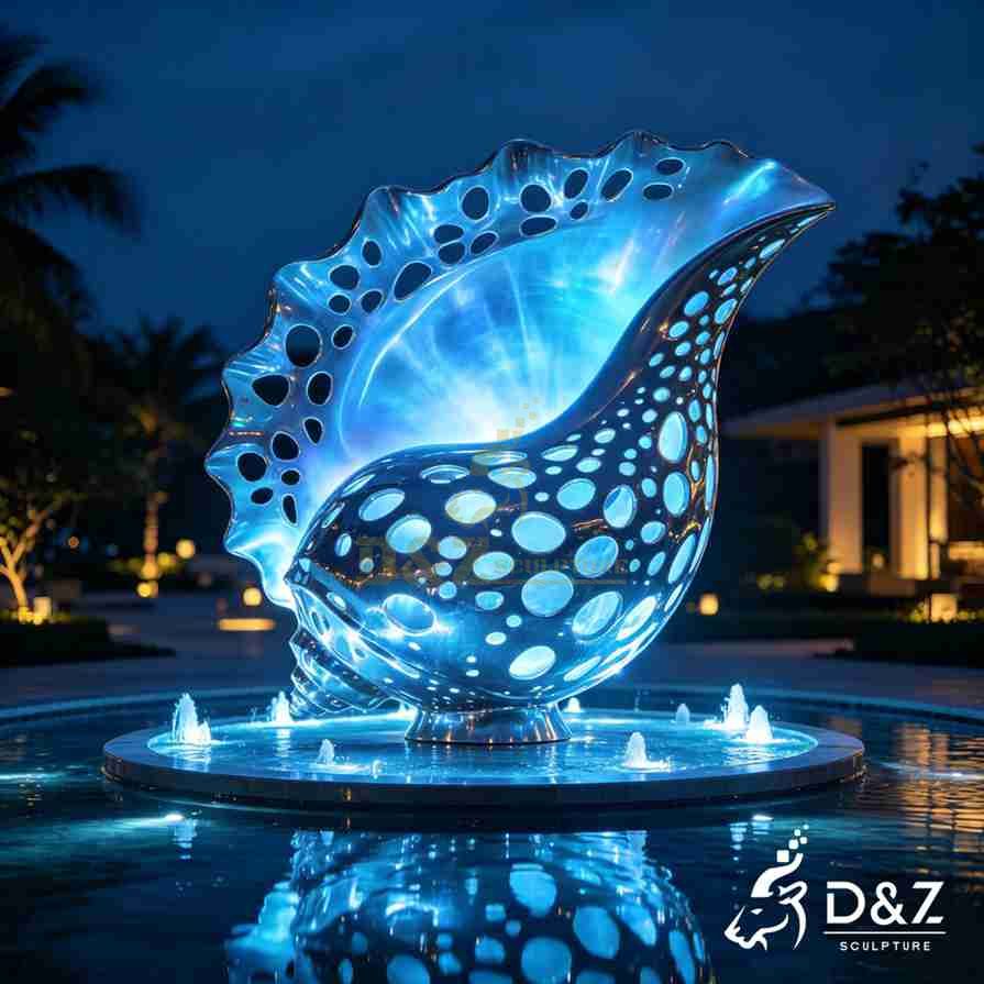Metal Conch Sculpture 5 Metal Conch Sculpture 5