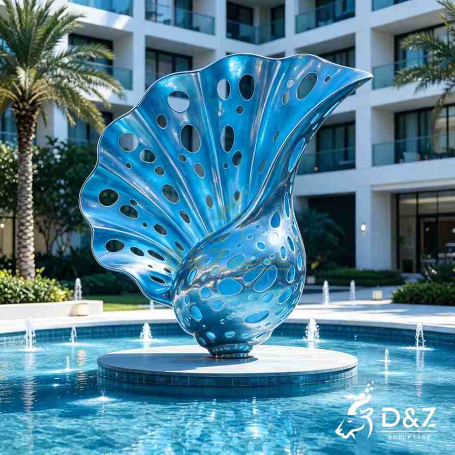 Metal Conch Sculpture 6 Metal Conch Sculpture 6