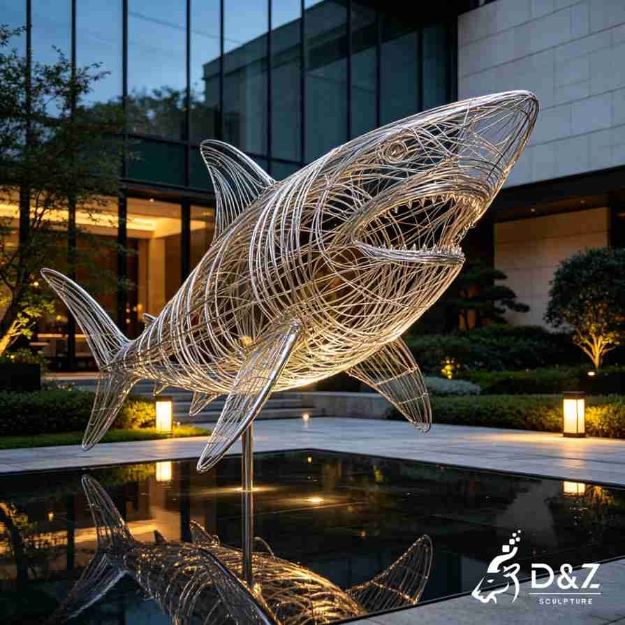 Shark Wire Sculpture 5 Shark Wire Sculpture 5
