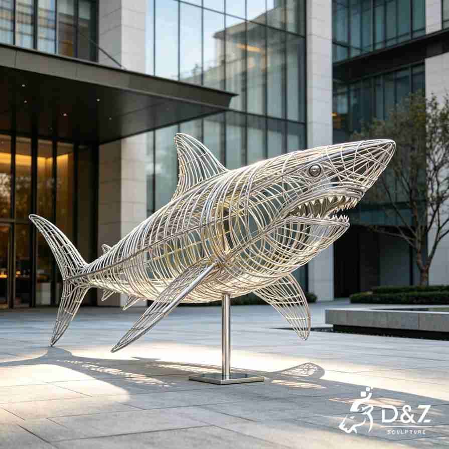 Shark Wire Sculpture 6 Shark Wire Sculpture 6