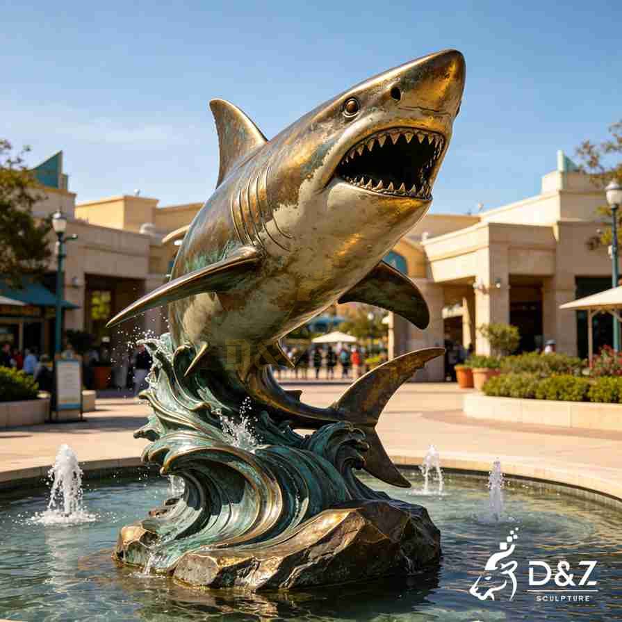 Great White Shark Statue 1