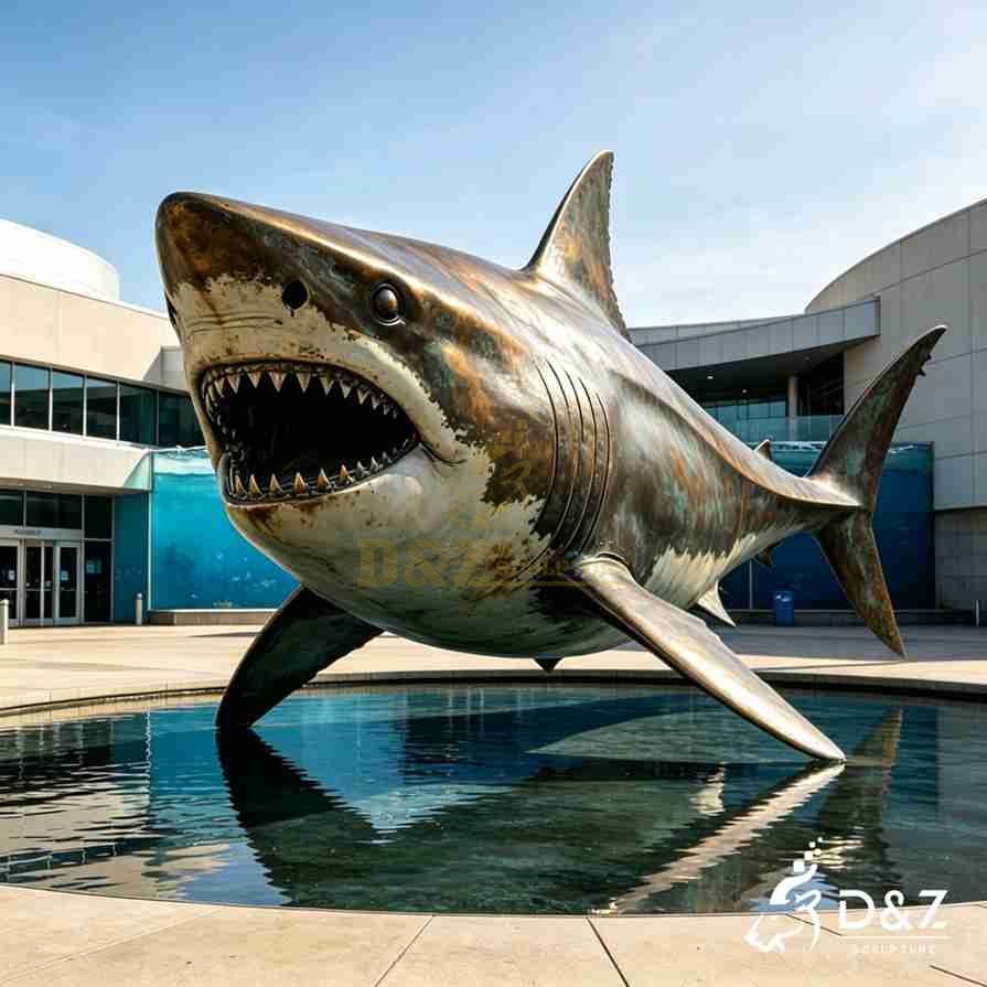 Great White Shark Statue 3