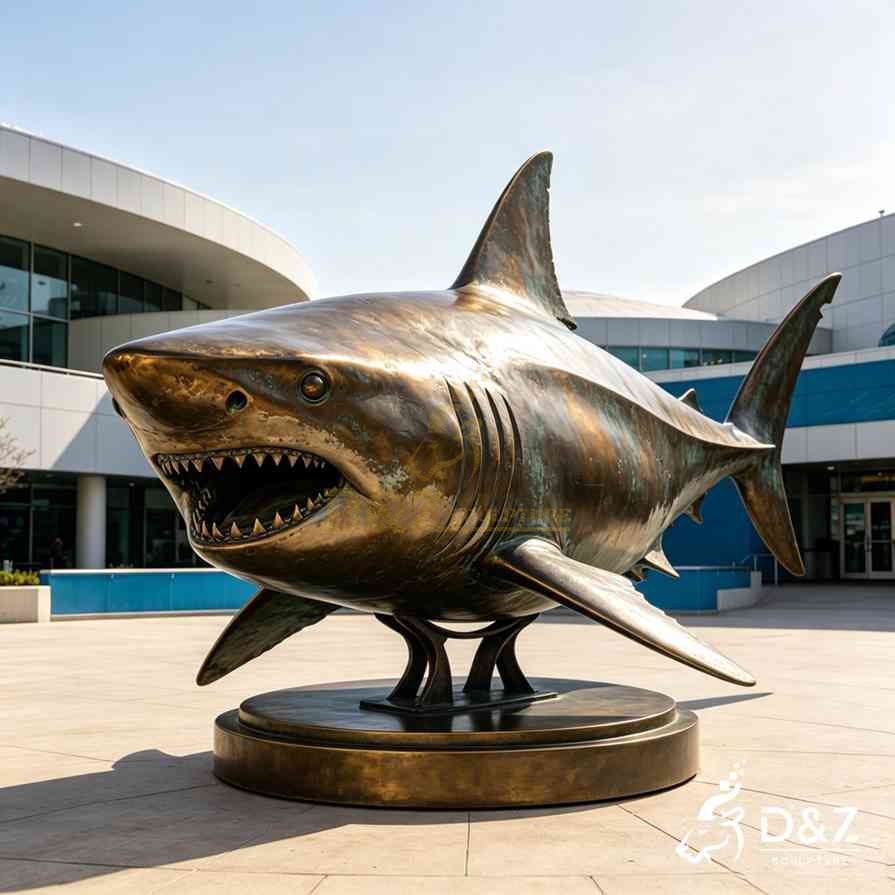 Great White Shark Statue 4