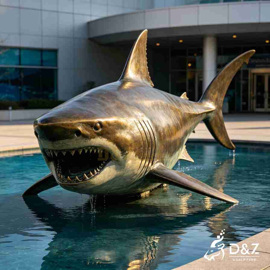 Great White Shark Statue 5