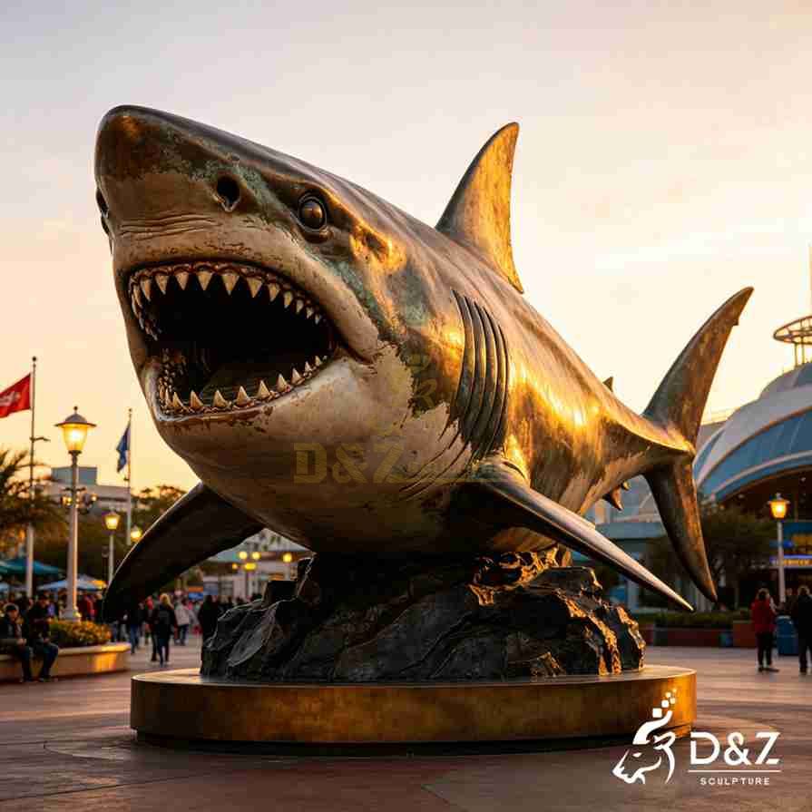 Great White Shark Statue 6