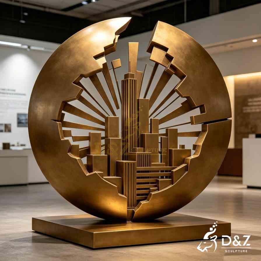 Circular Cityscape Sculpture 2