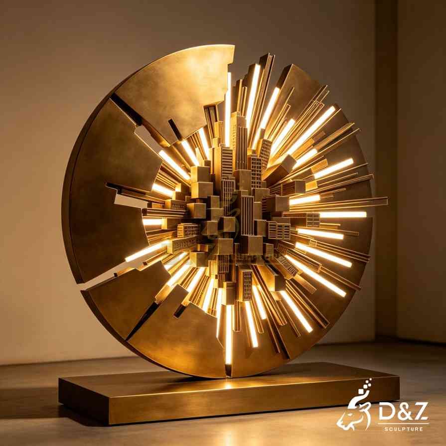 Circular Cityscape Sculpture 4