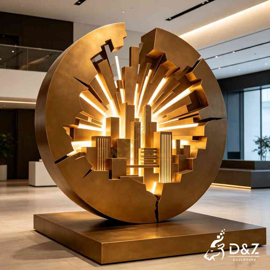 Circular Cityscape Sculpture 5