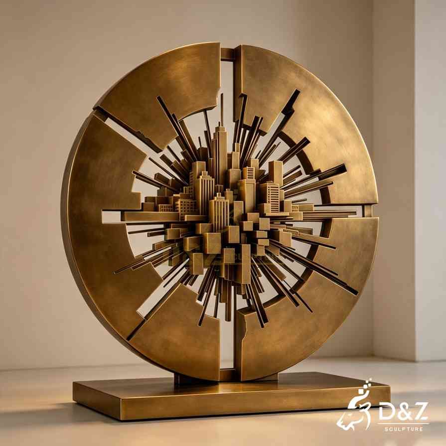 Circular Cityscape Sculpture 6