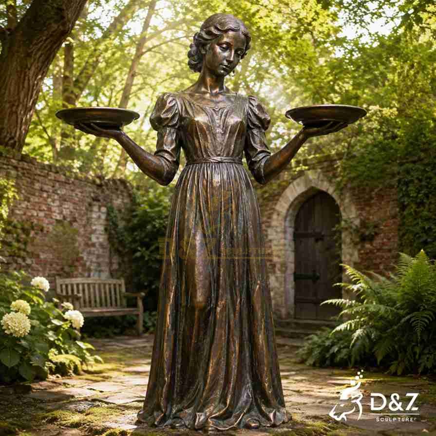 Large savannah bird girl statue for sale Large savannah bird girl statue for sale