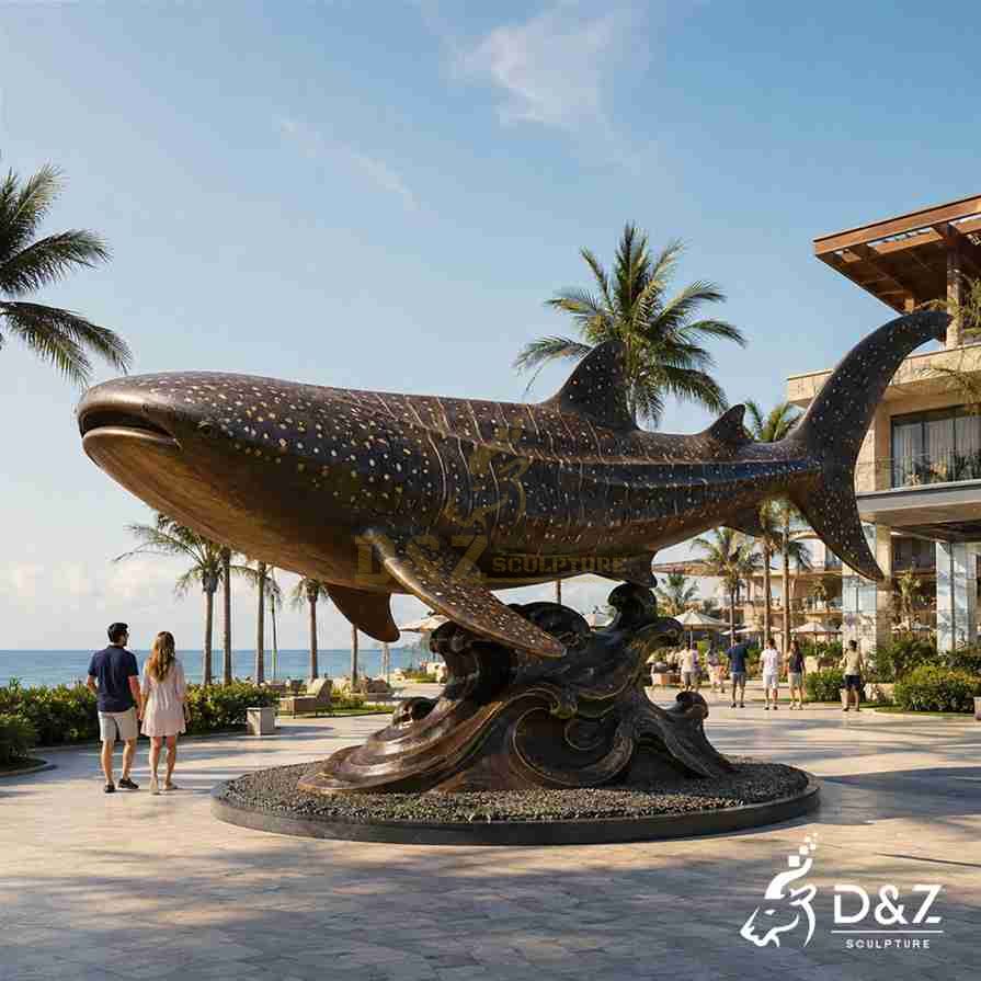 Bronze Whale Shark Statue 1 Bronze Whale Shark Statue 1