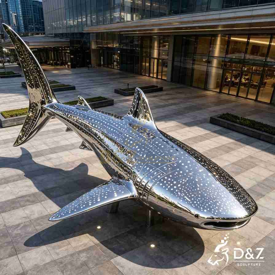 20-10 Bronze & Metal Shark Sculptures
