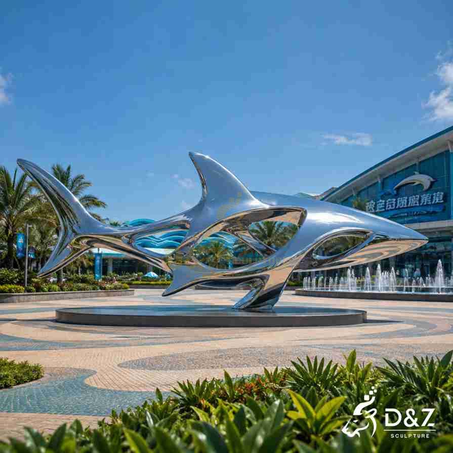 20-15 Bronze & Metal Shark Sculptures