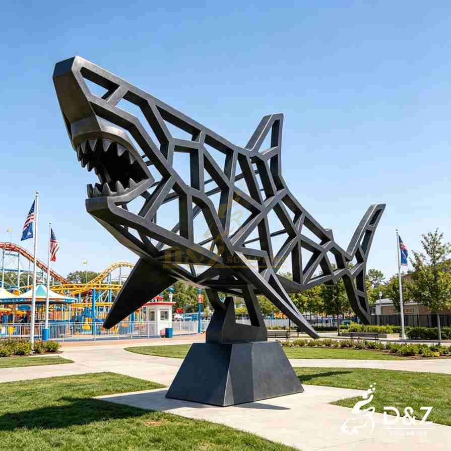 20-16 Bronze & Metal Shark Sculptures