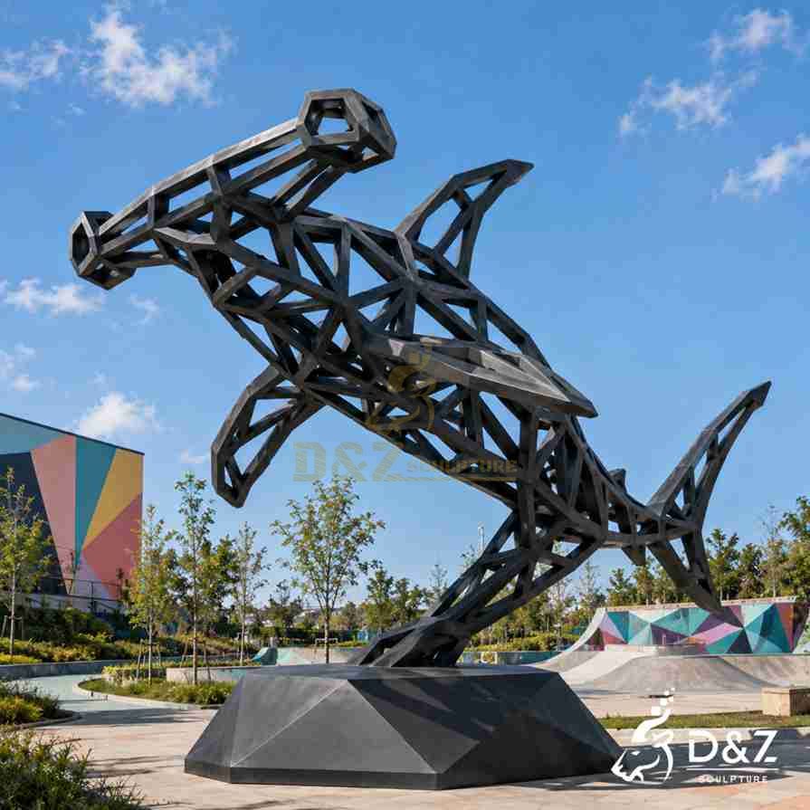 Geometric Shark Sculpture 2