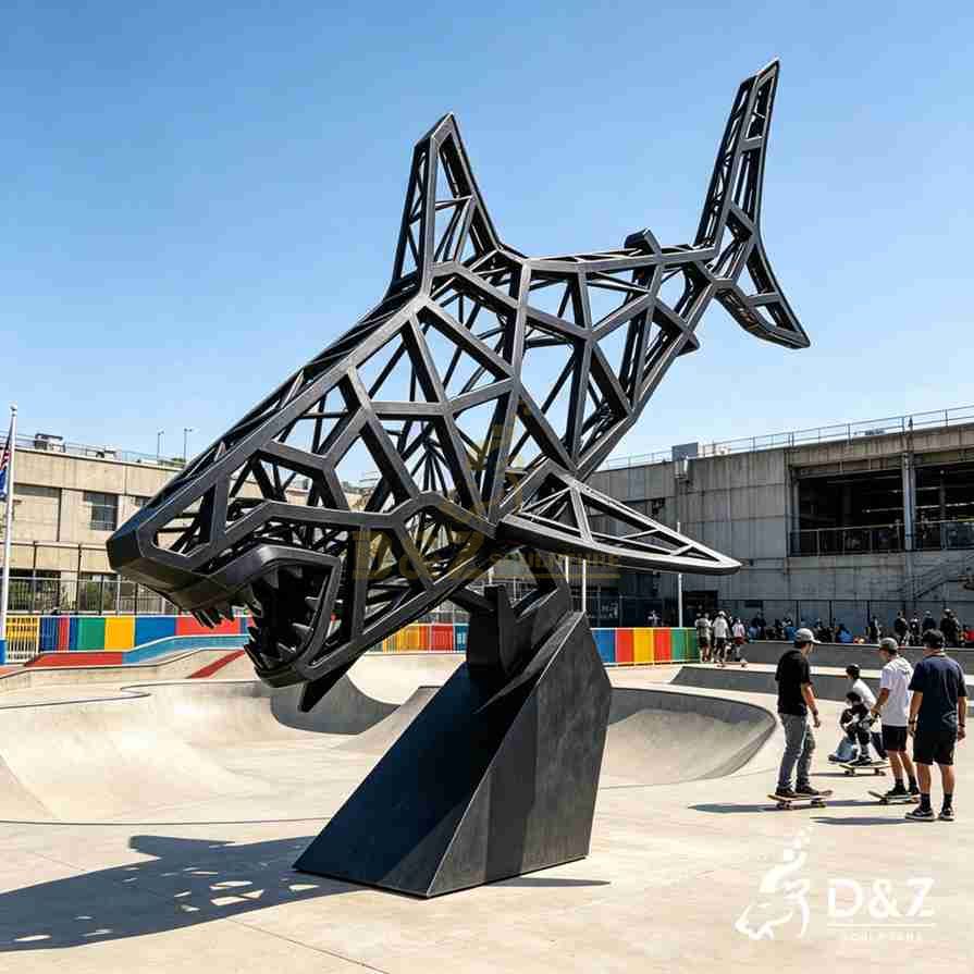 Geometric Shark Sculpture 3