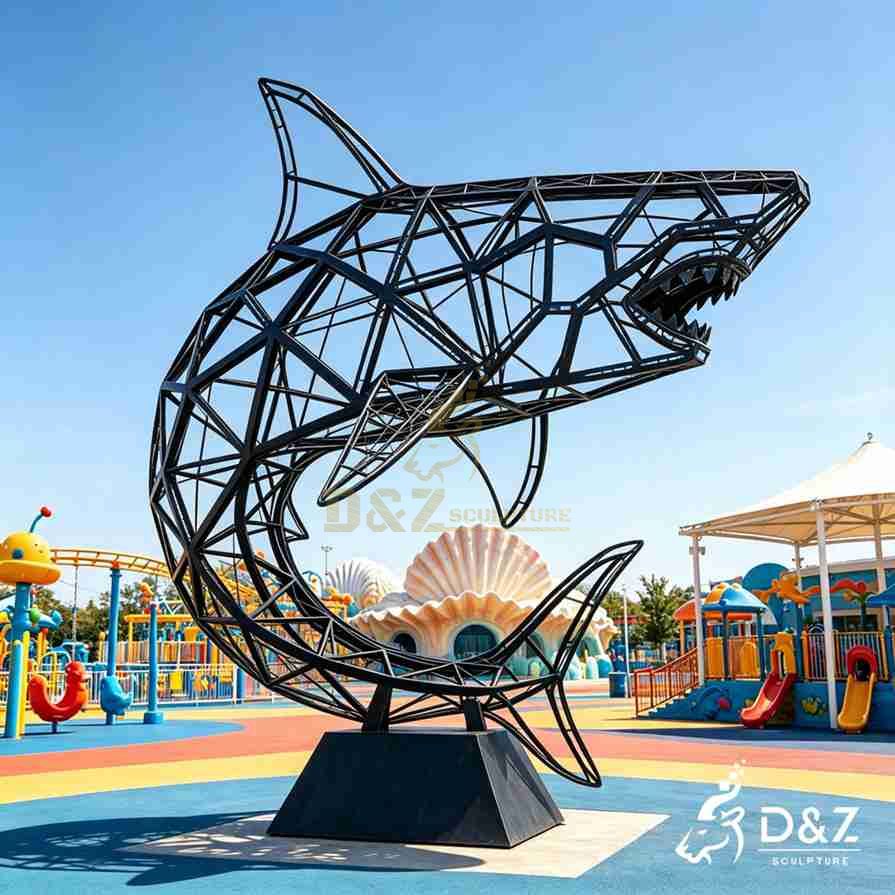 Geometric Shark Sculpture 4