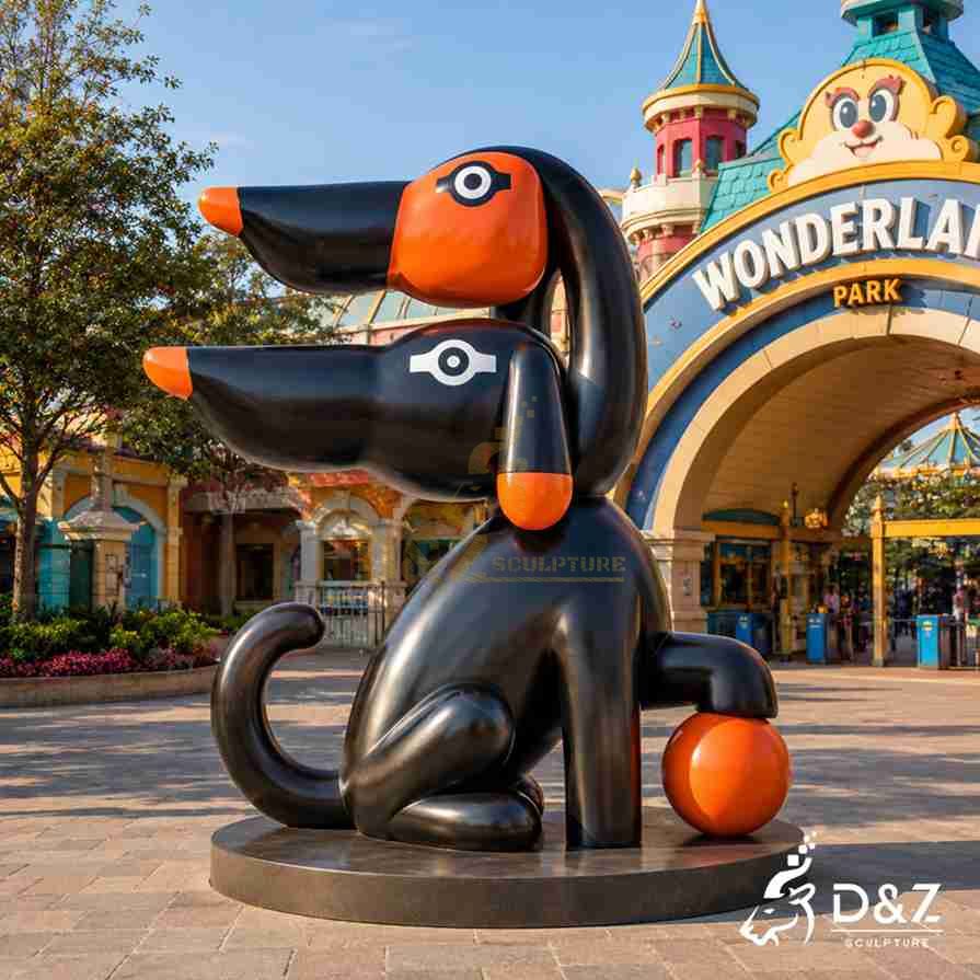 Cartoon Dog Sculpture 4