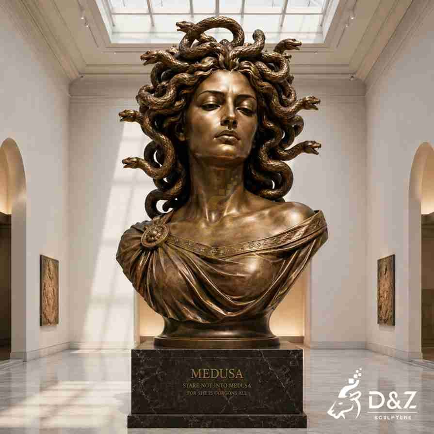 Bronze Medusa Bust Statue 2 Bronze Medusa Bust Statue 2
