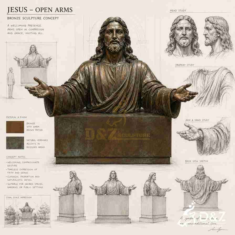 Jesus Bust Statue 5