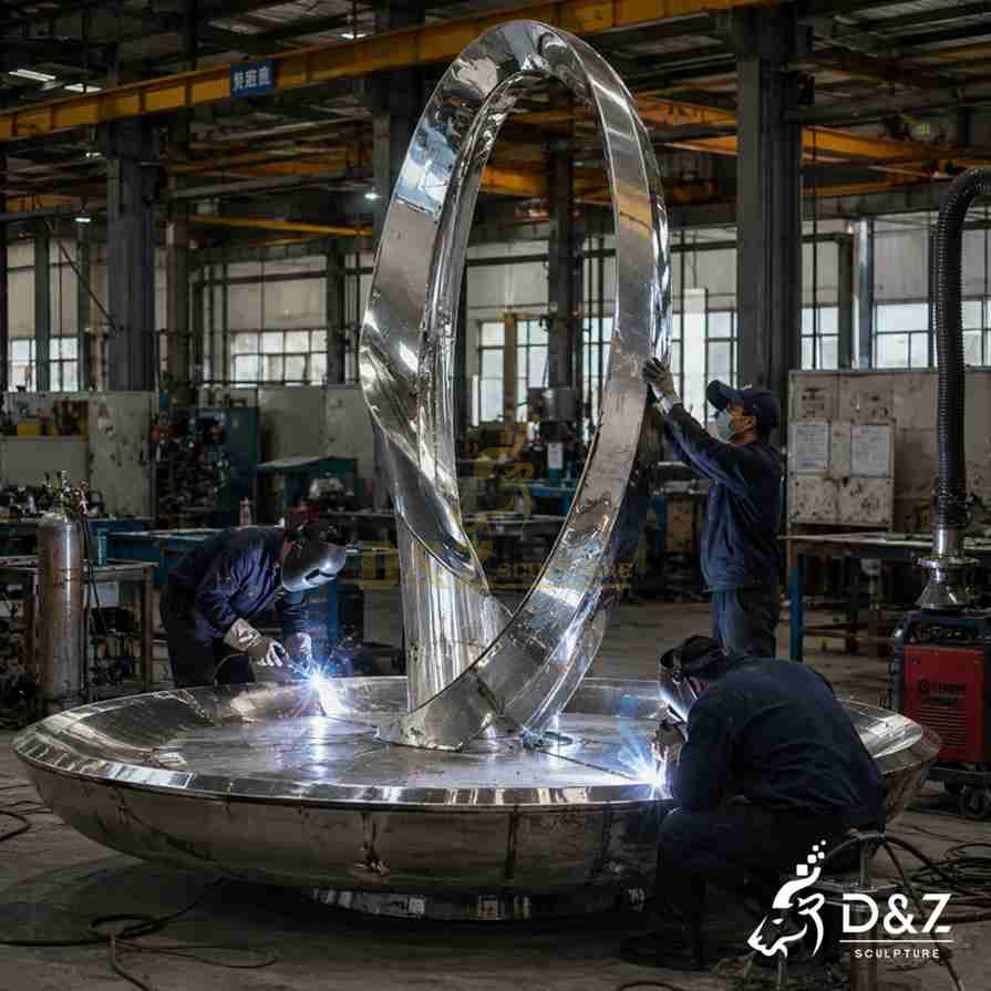 Metal Round Fountain 4