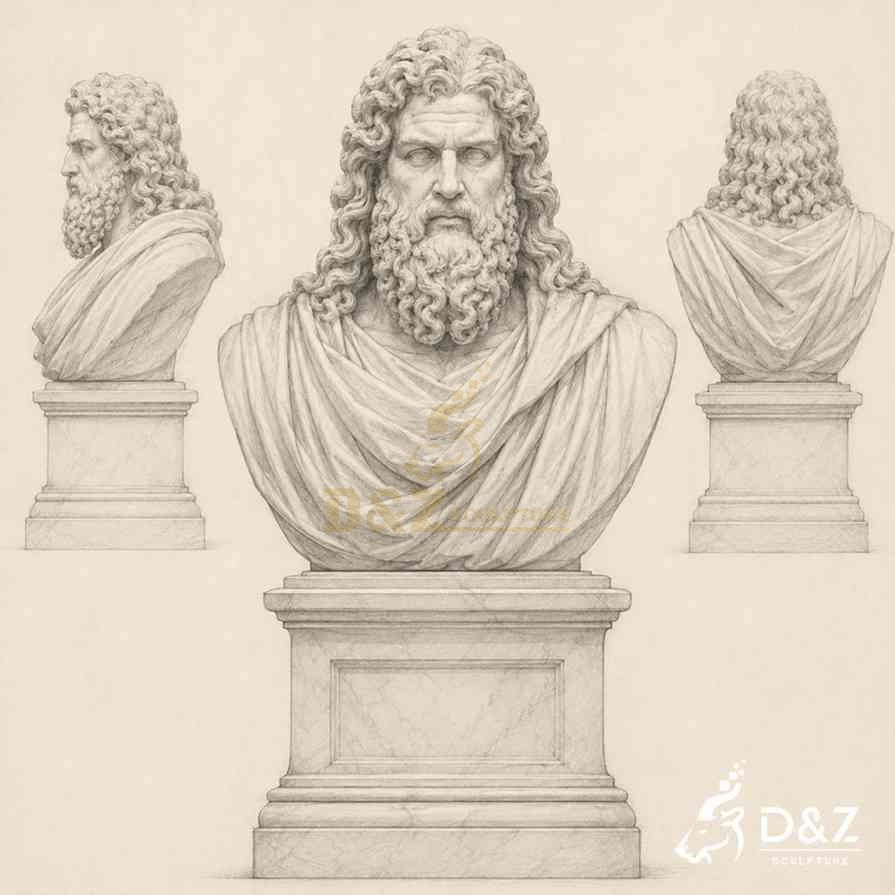 Zeus Bust Statue 5