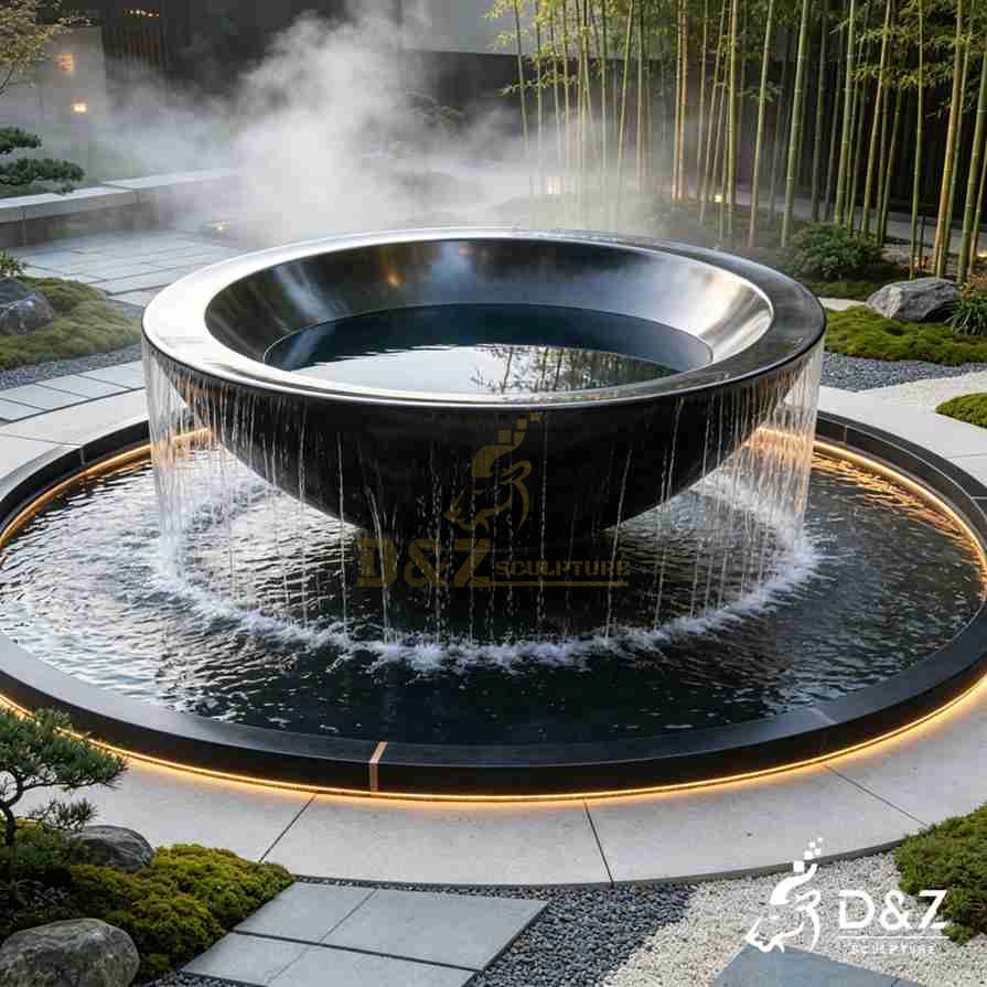 Metal Bowl Water Fountain 1 Metal Bowl Water Fountain 1