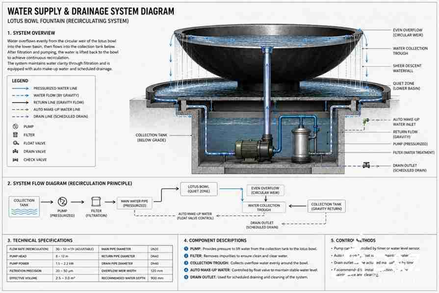 Metal Bowl Water Fountain 5 Metal Bowl Water Fountain 5