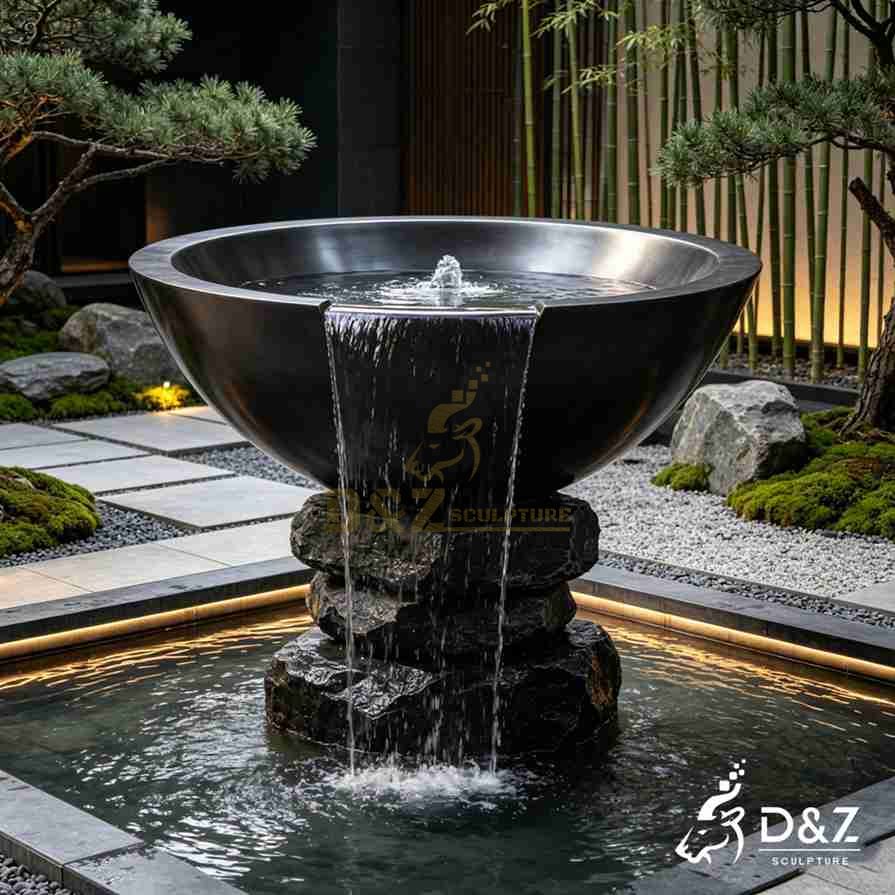 Metal Bowl Water Fountain 7 Metal Bowl Water Fountain 7
