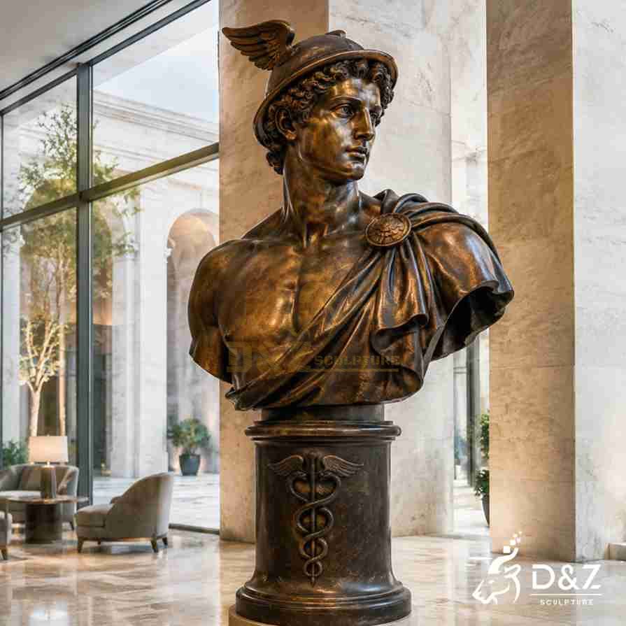 9. Hermes Bust Statue