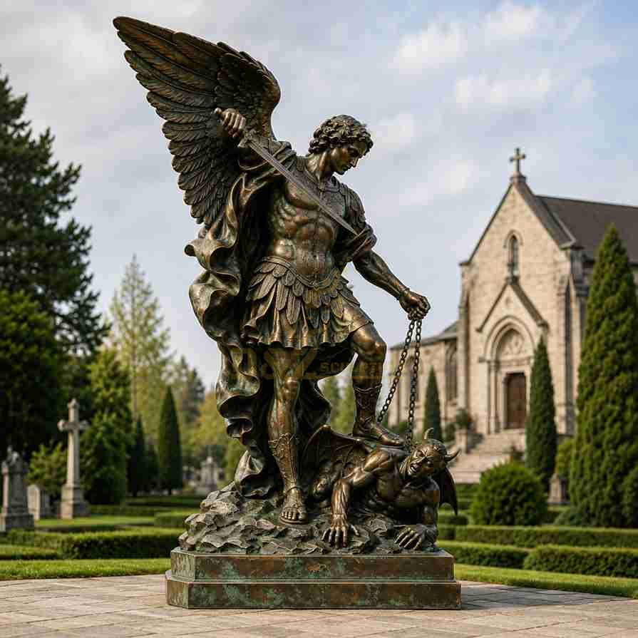 Bronze Archangel Michael Statue 3