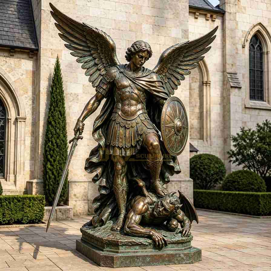 Bronze Archangel Michael Statue 9