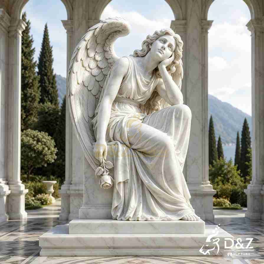Sitting Angel Statue 8 Sitting Angel Statue 8