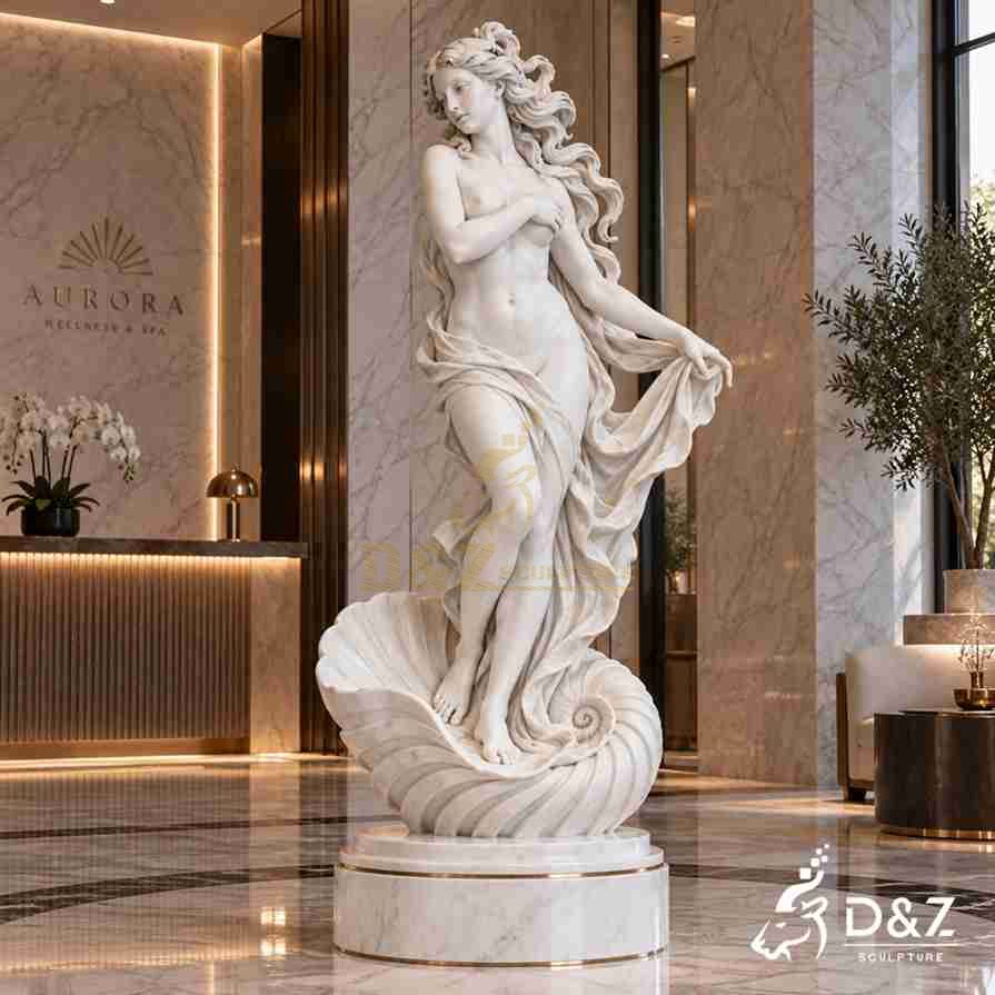 large marble Birth of Venus statue