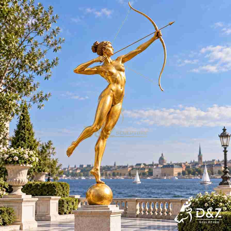 Diana of the tower sculpture replica