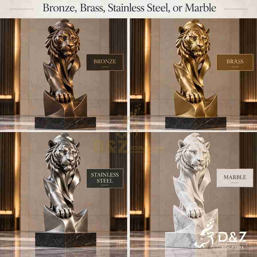 Bronze, Brass, Stainless Steel, or Marble